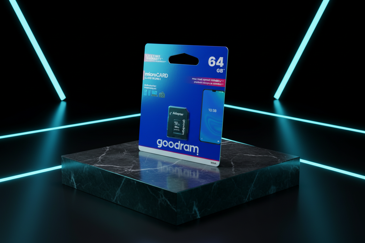 Goodram 64GB opakowanie kąt