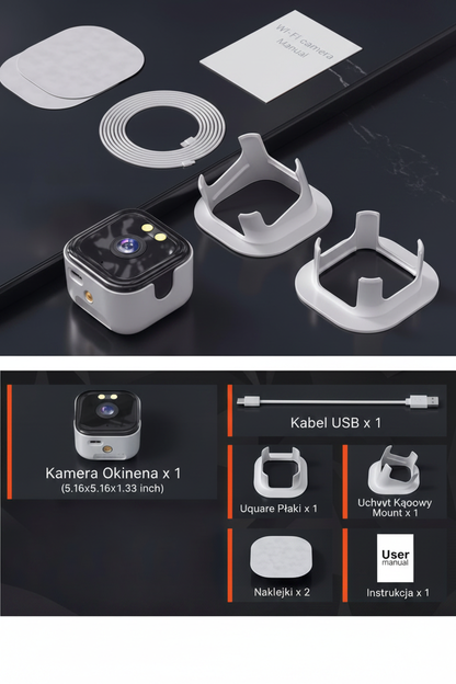Zestaw kamera okienna – dark neon PL